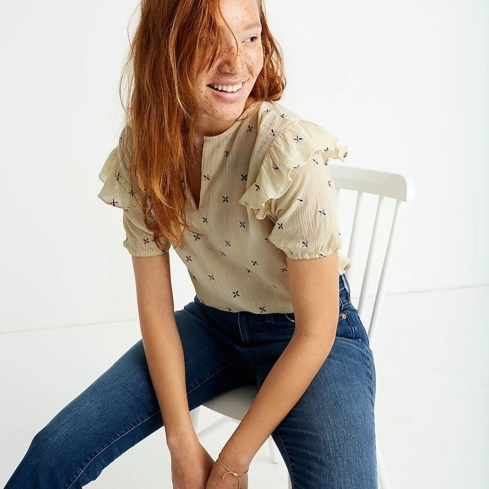 Madewell Embroidered Gazebo Top